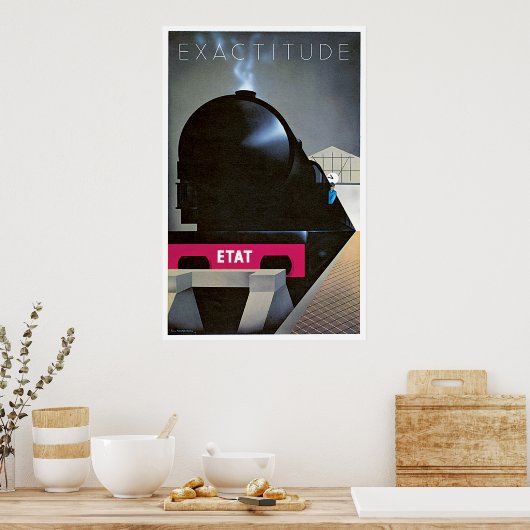 ヴィンテージフランスの列車の旅行とポスター表現 ポスター (キッチン)