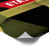 ヴィンテージフランスの列車の旅行広告 ポスター (角)