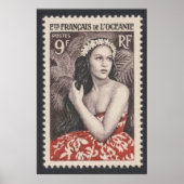 ヴィンテージフランスの南太平洋旅行ポスター ポスター (正面)