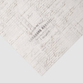 ヴィンテージフランスの受信手書きティッシュペーパー 薄葉紙 (詳細)