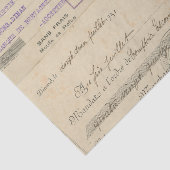 ヴィンテージフランスの受信 薄葉紙 (詳細)
