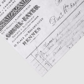 ヴィンテージフランスの受入 薄葉紙 (詳細)