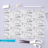 ヴィンテージフランスの受入 薄葉紙 (クラフト)