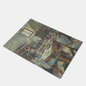 ヴィンテージフランスの台 ドアマット (アングル)