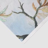 ヴィンテージフランスの国の熱帯鳥のデコパージュ 薄葉紙 (詳細)