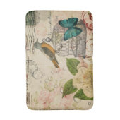 ヴィンテージフランスの国フローラ植物学 バスマット (正面縦)