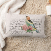 ヴィンテージフランスの国フローラ ランバークッション (ブランケット)