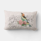 ヴィンテージフランスの国フローラ ランバークッション (裏面)