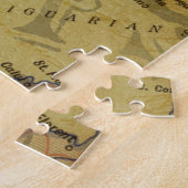 ヴィンテージフランスの地図とエフェメラ ジグソーパズル (側面)