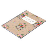 ヴィンテージフランスの壁紙Journalノートブック ノートブック (左側)