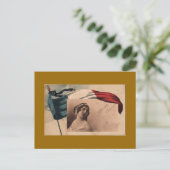 ヴィンテージフランスの女子はがき ポストカード (スタンド正面)