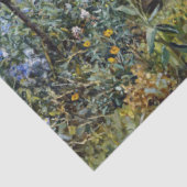 ヴィンテージフランスの女性が花を摘むティッシュペーパー 薄葉紙 (詳細)