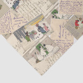 ヴィンテージフランスの子クリスマスティッシュペーパー 薄葉紙 (詳細)