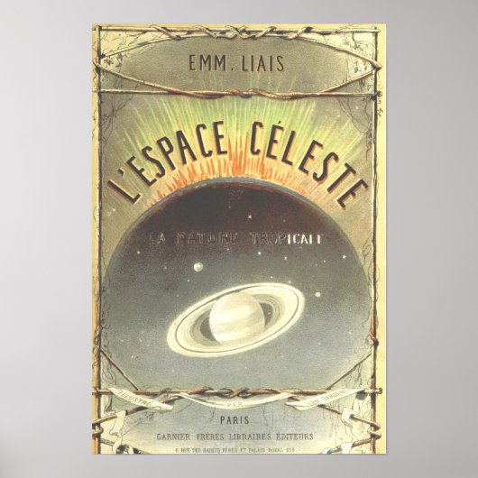 ヴィンテージフランスの宇宙ポスター ポスター (正面)