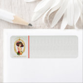 ヴィンテージフランスの差出人住所ラベル ラベル (インサイチュ)