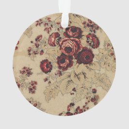 ヴィンテージフランスの布 オーナメント