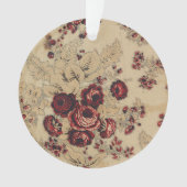 ヴィンテージフランスの布 オーナメント (正面)