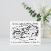 ヴィンテージフランスの広告タイポグラフィ ポストカード (スタンド正面)