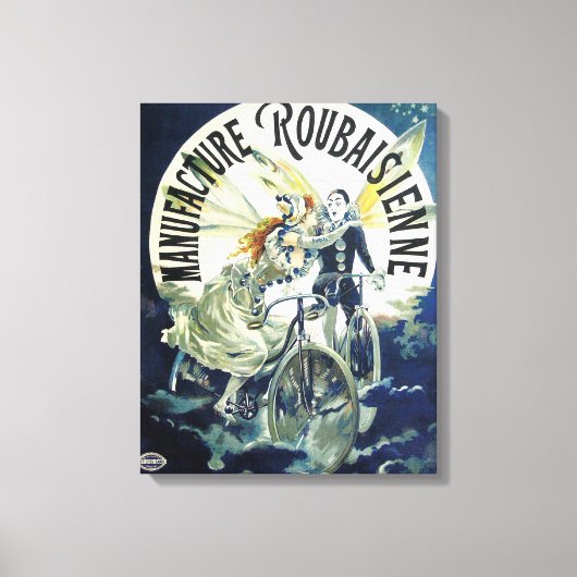 ヴィンテージフランスの広告 キャンバスプリント (正面)