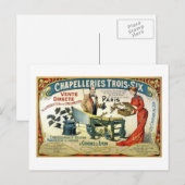 ヴィンテージフランスの広告 – チャペリー1890 ポストカード (正面/裏面)