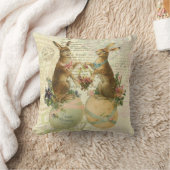 ヴィンテージフランスの復活祭の枕 クッション (ブランケット)