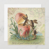 ヴィンテージフランスの復活祭 シーズンカード (正面/裏面)