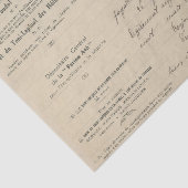 ヴィンテージフランスの手書き 薄葉紙 (詳細)