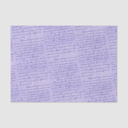 ヴィンテージフランスの文字 薄葉紙 (正面)