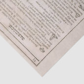 ヴィンテージフランスの新聞の古い切り離 薄葉紙 (詳細)