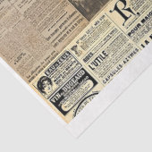ヴィンテージフランスの新聞ティッシュペーパー 薄葉紙 (詳細)