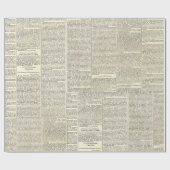 ヴィンテージフランスの新聞包装紙 ラッピングペーパー (フラット)