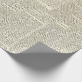 ヴィンテージフランスの新聞包装紙 ラッピングペーパー (角)