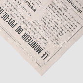 ヴィンテージフランスの新聞広告の切り離 薄葉紙 (詳細)