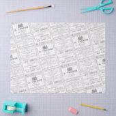 ヴィンテージフランスの新聞広告の切り離 薄葉紙 (クラフト)