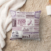 ヴィンテージフランスの新聞広告1910 クッション (ブランケット)