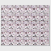 ヴィンテージフランスの新聞広告1910 ラッピングペーパー (フラット)