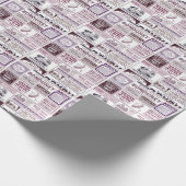 ヴィンテージフランスの新聞広告1910 ラッピングペーパー (角)