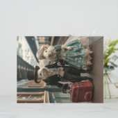 ヴィンテージフランスの旅行ネズミスクラップブック紙 (スタンド正面)