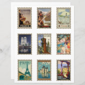 ヴィンテージフランスの旅行ポスタフェイクンプパリ (正面/裏面)