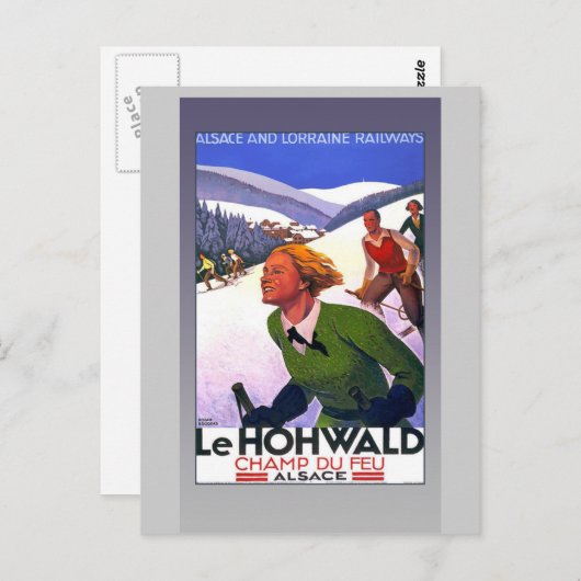 ヴィンテージフランスの旅行ポスター – カード,はがき ポストカード (正面/裏面)