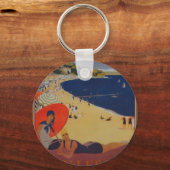 ヴィンテージフランスの旅行広告 キーホルダー (正面)