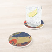 ヴィンテージフランスの旅行広告 コースター (側面)