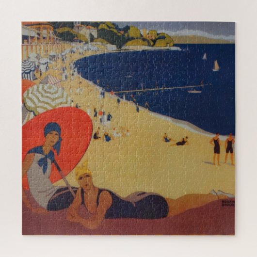 ヴィンテージフランスの旅行広告 ジグソーパズル (縦)