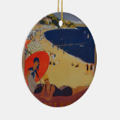 ヴィンテージフランスの旅行広告 セラミックオーナメント (右)