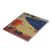 ヴィンテージフランスの旅行広告 タイル (側面)