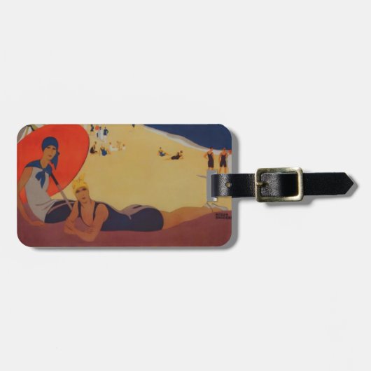 ヴィンテージフランスの旅行広告 ラゲッジタグ (正面横)