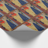 ヴィンテージフランスの旅行広告 ラッピングペーパー (角)