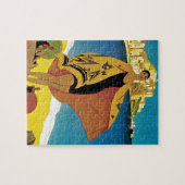 ヴィンテージフランスの旅行 ジグソーパズル (横)