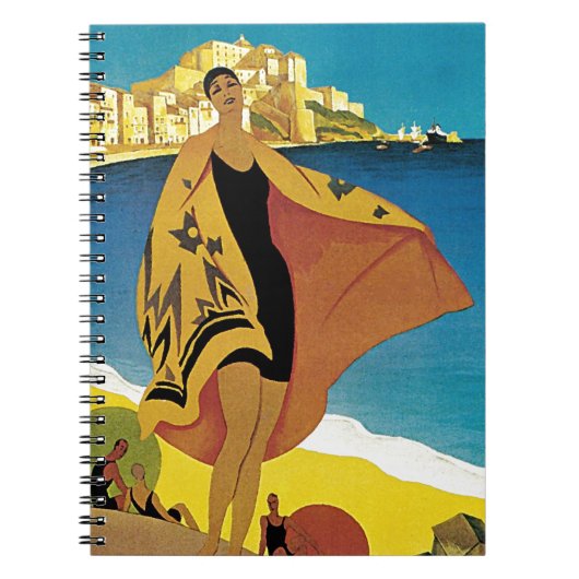 ヴィンテージフランスの旅行 ノートブック (正面)