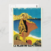 ヴィンテージフランスの旅行 ポストカード (正面/裏面)